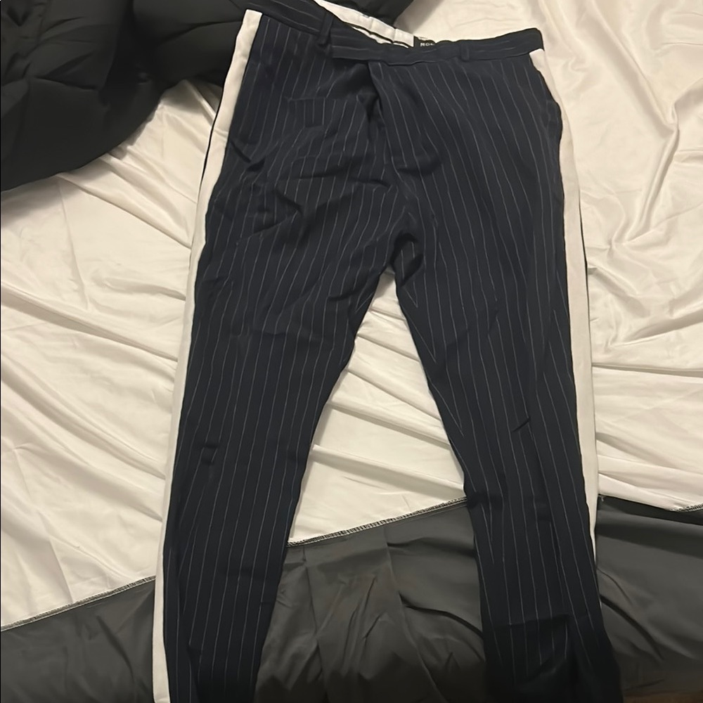 Men's Pinstripe Dress Pants